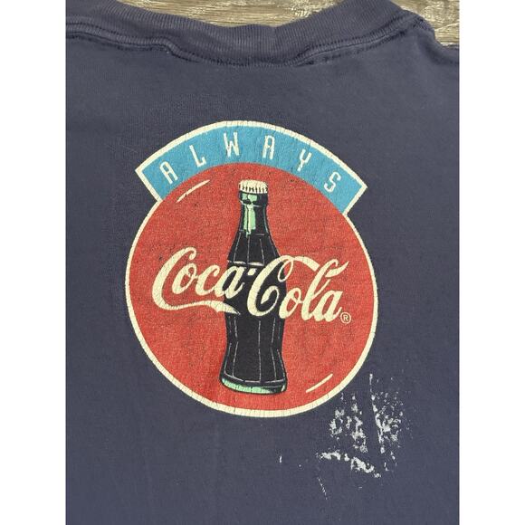 1994 Vintage Coke Coca-Cola Bear Christmas Graphic Shirt Made In USA - Men Large - Picture 16 of 16